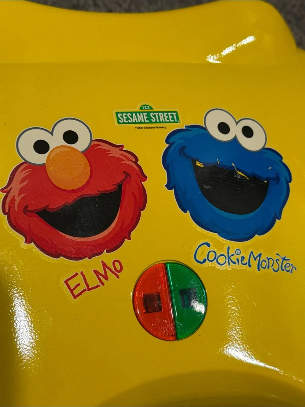 Sesame Street Yellow Handheld waffle Maker